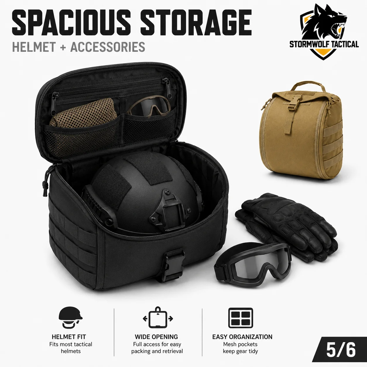 STORMWOLF Tactical Helmet Bag Molle Oxford Carry Case Storage Pack for Airsoft Paintball Hunting Outdoor Protective Gear
STORMWOLF Tactical Helmet Bag Molle Oxford Carry Case Storage Pack for Airsoft Paintball Hunting Outdoor Protective Gear