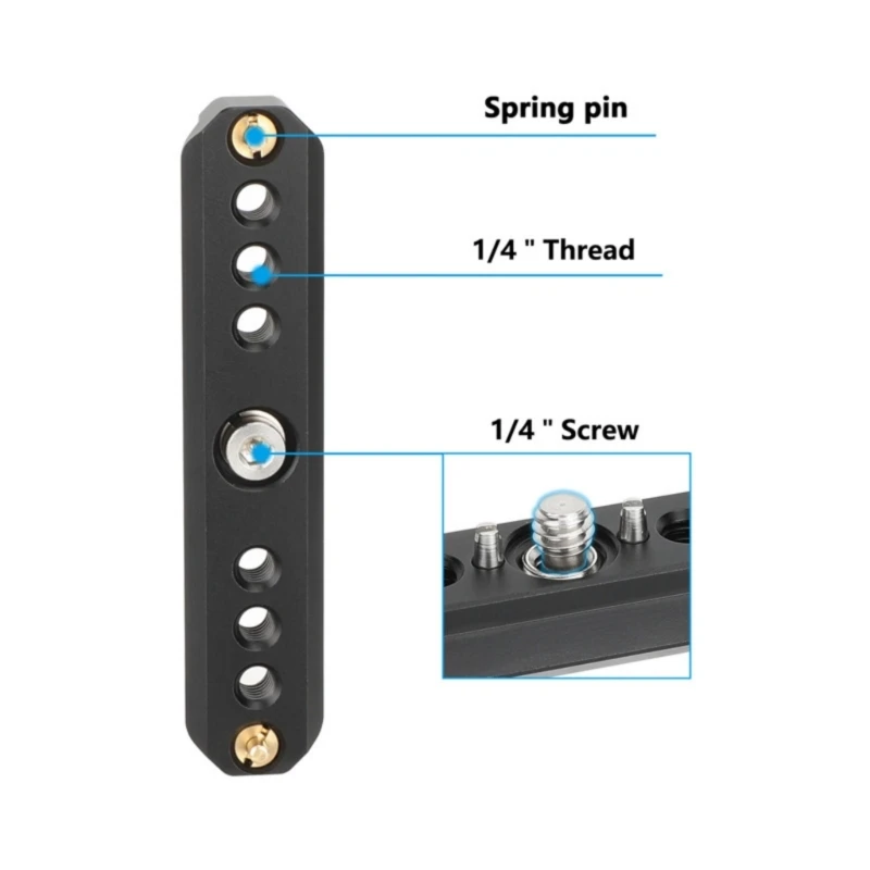 Photography Accessory NATOs Safety Quick Release System with 1/4 AntiTwist Screw for Universal Use 896C
Photography Accessory NATOs Safety Quick Release System with 1/4 AntiTwist Screw for Universal Use 896C