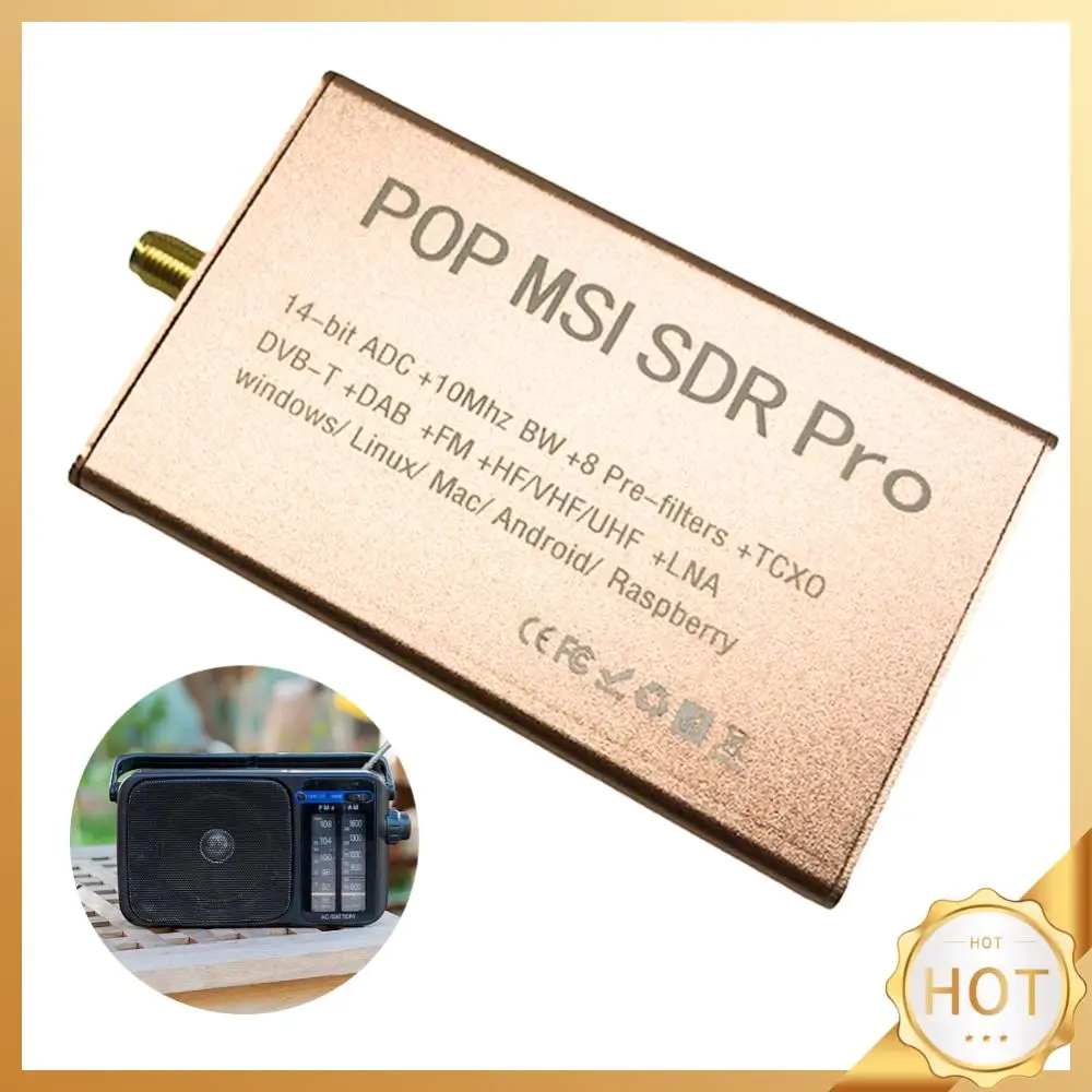 Радиоприемник POP MSI SDR Pro, широкополосный радиоприемник с программным определением 14 бит, 10 кГц-2 ГГц, совместим с драйвером SDRplay и программным обеспечением
Радиоприемник POP MSI SDR Pro, широкополосный радиоприемник с программным определением 14 бит, 10 кГц-2 ГГц, совместим с драйвером SDRplay и программным обеспечением