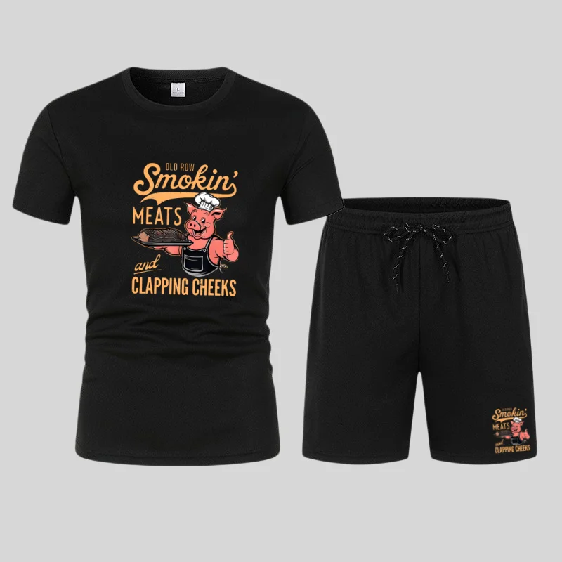 Summer Fashion Trendy Casual Sports Two Piece Set Youth Men's Short sleeved T-shirt+Shorts Set
Summer Fashion Trendy Casual Sports Two Piece Set Youth Men's Short sleeved T-shirt+Shorts Set