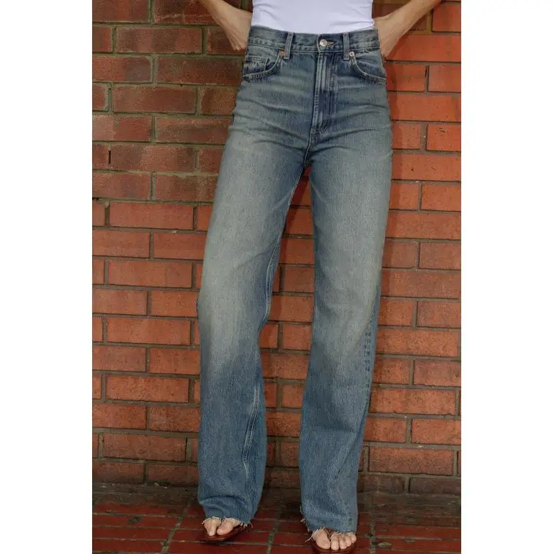 High Waist Wide Leg Casual Jeans Women's Spring New Arrival Loose Fit Denim Pants Straight Cut Long Trousers Zipper Closure
High Waist Wide Leg Casual Jeans Women's Spring New Arrival Loose Fit Denim Pants Straight Cut Long Trousers Zipper Closure