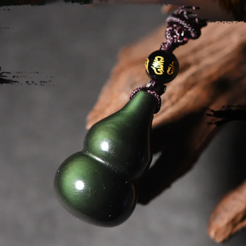 Natural Rainbow Obsidian Hand Carved Gourd Jade Pendant Fashion Boutique Jewelry Men and Women Necklace Gift
Natural Rainbow Obsidian Hand Carved Gourd Jade Pendant Fashion Boutique Jewelry Men and Women Necklace Gift