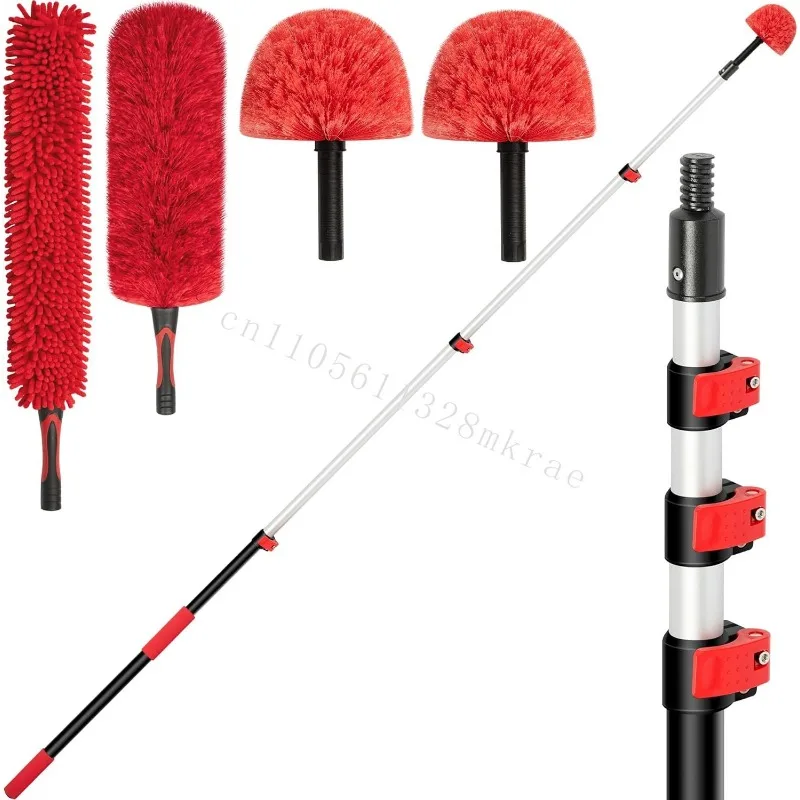 5-12 feet carbon rod 2 spider web brush 20 feet high retractable ceiling fan vacuum cleaner 12 feet dust collector 4 pieces
5-12 feet carbon rod 2 spider web brush 20 feet high retractable ceiling fan vacuum cleaner 12 feet dust collector 4 pieces