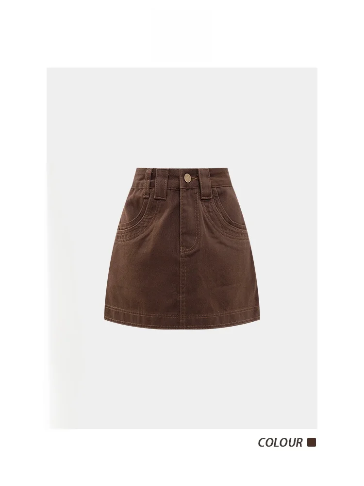 Джинсовая юбка Naila Caramel Heart Vintage Hong Kong с завышенной талией, А-силуэт, новая коллекция для ранней осени, элегантная, средней длины
Джинсовая юбка Naila Caramel Heart Vintage Hong Kong с завышенной талией, А-силуэт, новая коллекция для ранней осени, элегантная, средней длины