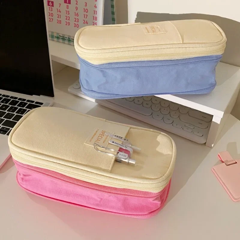 1 Piece Chic Simplicity Pencil Case for Kids Minimalism Fashion Solid Color Pencil Pouch Large Capacity Stationery Storage Bag
1 Piece Chic Simplicity Pencil Case for Kids Minimalism Fashion Solid Color Pencil Pouch Large Capacity Stationery Storage Bag
