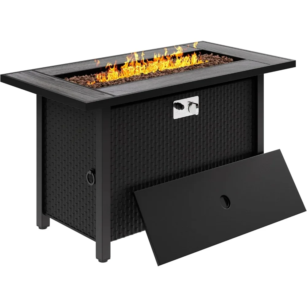 45in Propane Fire Table 50000 BTU Tile Top Red Lava Rocks Rain Cover 2-in-1 Outdoor Firepit Patio Yard Balcony Gray
45in Propane Fire Table 50000 BTU Tile Top Red Lava Rocks Rain Cover 2-in-1 Outdoor Firepit Patio Yard Balcony Gray