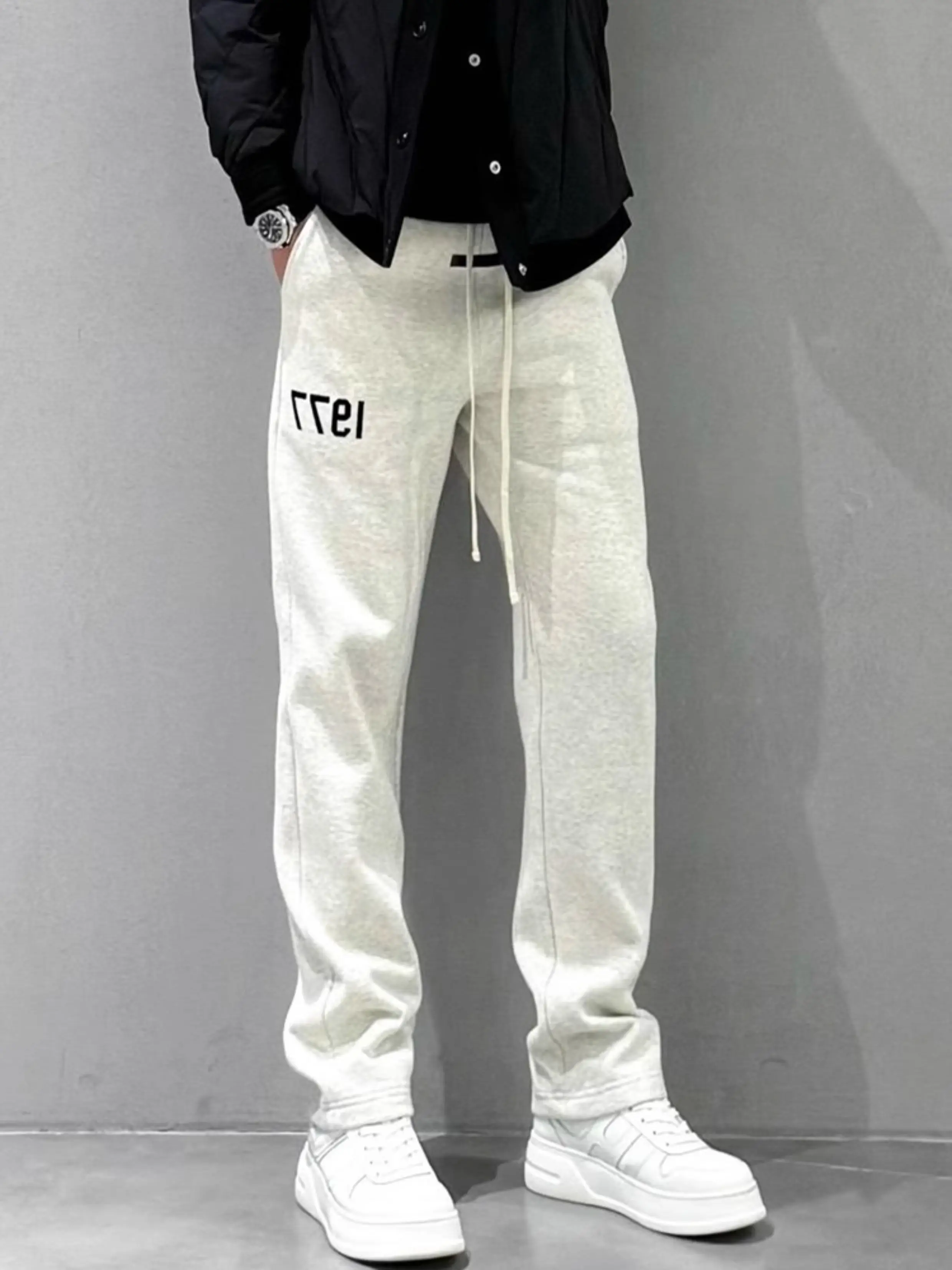 American Style Straight Leg Casual Pants Men's Pure Color Wide Leg Sports Sweatpants Autumn New Arrival Street Style
American Style Straight Leg Casual Pants Men's Pure Color Wide Leg Sports Sweatpants Autumn New Arrival Street Style