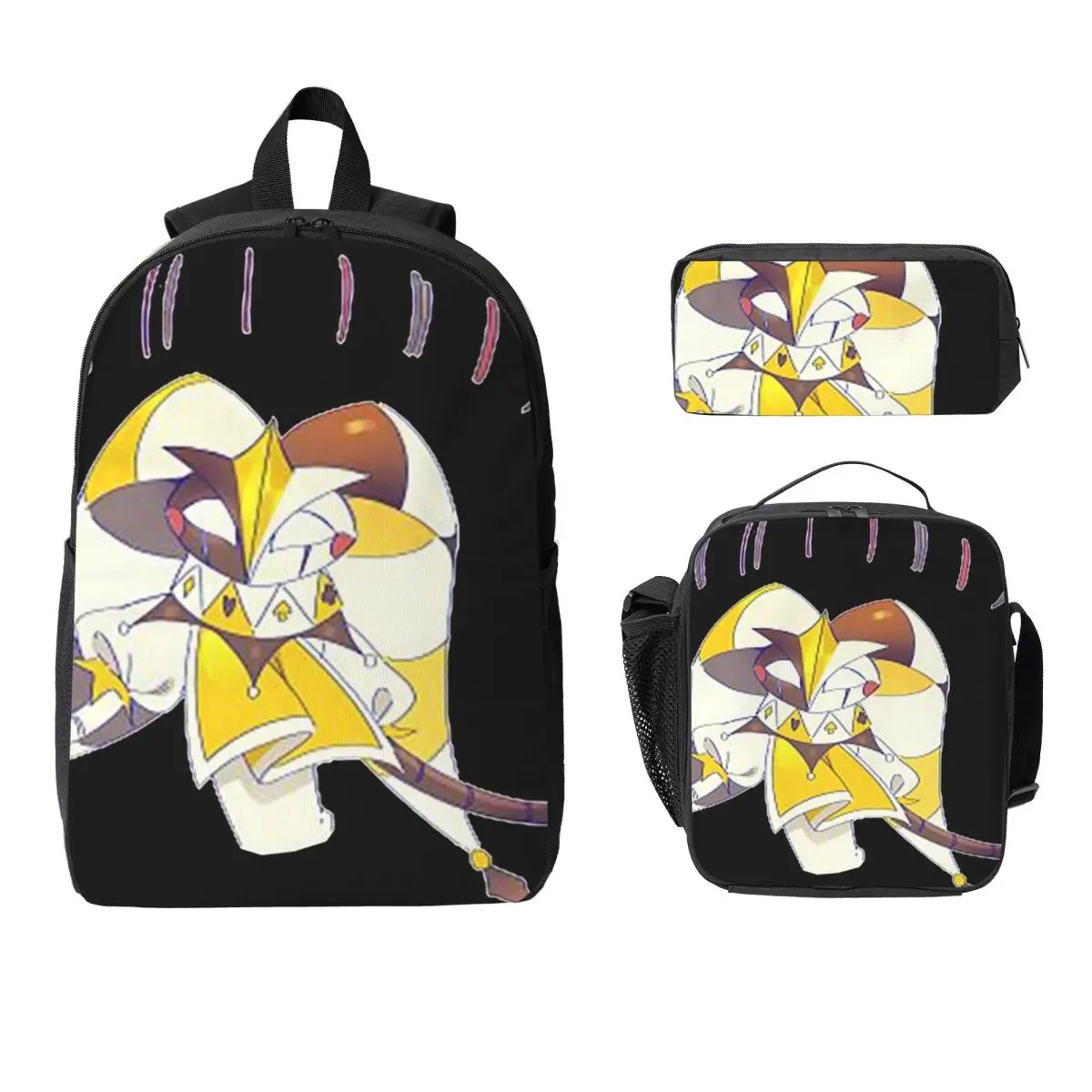 Fizzarolli Helluva Boss Backpack Student Boys Girls BookBag School Bag Laptop Shoulder Bags 3ps Insulated Lunch Bag Pencil Case
Fizzarolli Helluva Boss Backpack Student Boys Girls BookBag School Bag Laptop Shoulder Bags 3ps Insulated Lunch Bag Pencil Case