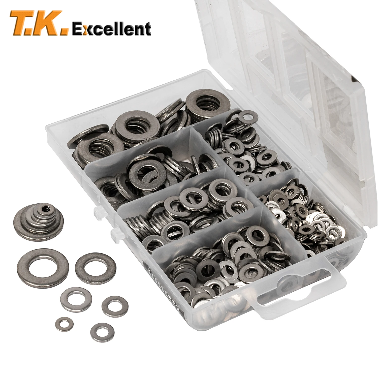 660Pcs Stainless Steel Washers Flat Washer Assortment Set Gaskets Nut and Bolt Kit M3 M4 M5 M6 M8 M10
660Pcs Stainless Steel Washers Flat Washer Assortment Set Gaskets Nut and Bolt Kit M3 M4 M5 M6 M8 M10