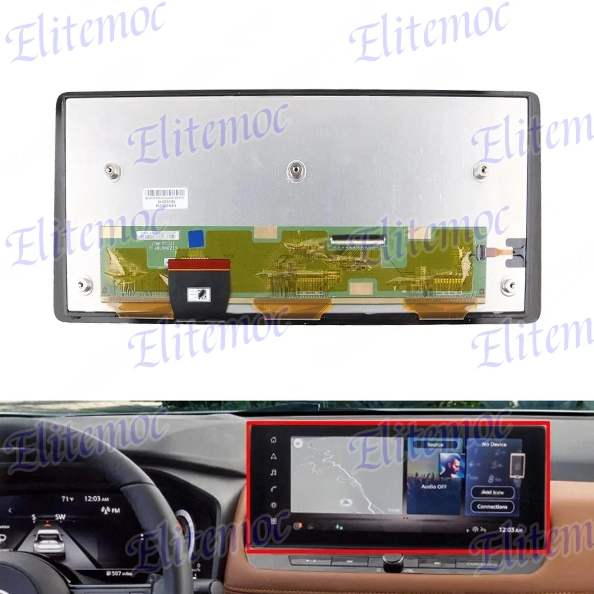 59.12C13.003 C123HAT01.2 12.3" LCD Display For Nissan Altima Rogue X-trail Qashqai SR Navigation Screen Replacement
59.12C13.003 C123HAT01.2 12.3" LCD Display For Nissan Altima Rogue X-trail Qashqai SR Navigation Screen Replacement