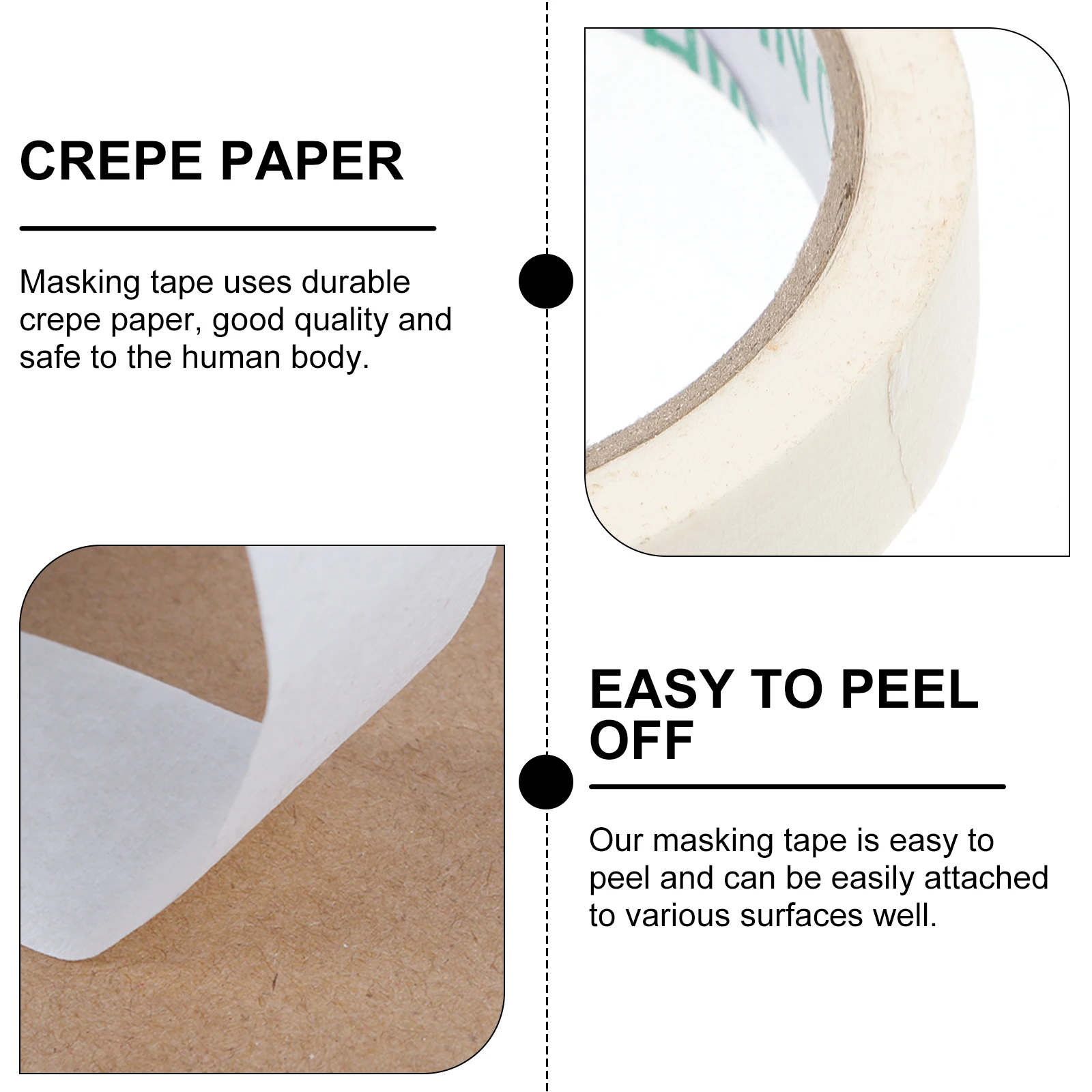 10 pcs Masking White Crepe Paper Durable Spraying Adhesive Masking Tape Home Painting Project Tapes
10 pcs Masking White Crepe Paper Durable Spraying Adhesive Masking Tape Home Painting Project Tapes