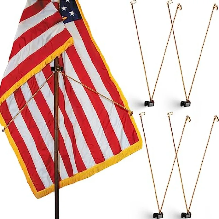 4 Pieces Flag Spreader for Indoor American Flags Pole Display Juneteenth Flagpole Hardware Supplies, Gold
4 Pieces Flag Spreader for Indoor American Flags Pole Display Juneteenth Flagpole Hardware Supplies, Gold
