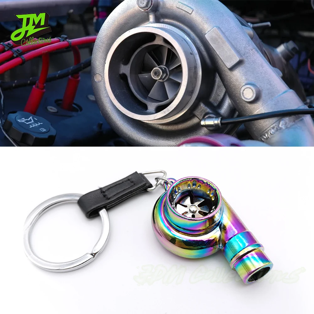 High Quality Car Whistle Sound Keychain Sleeve Bearing Spinning Zinc Alloy Auto Part Toy Turbine Turbocharger Key Chain Key Ring
High Quality Car Whistle Sound Keychain Sleeve Bearing Spinning Zinc Alloy Auto Part Toy Turbine Turbocharger Key Chain Key Ring