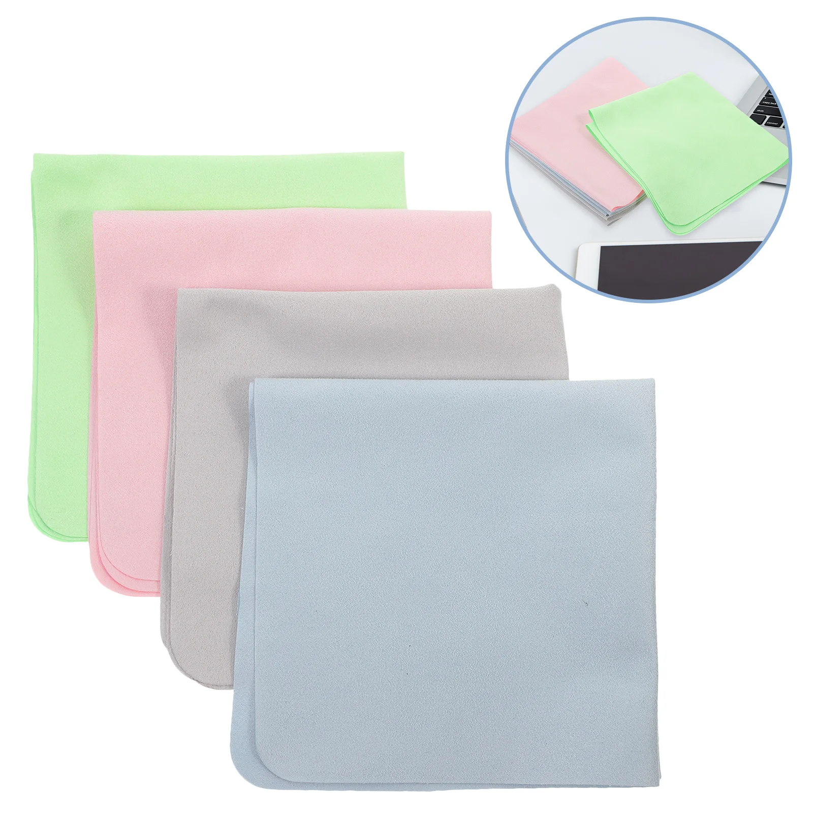 4Pcs Eyeglass Cleaning Cloths Large Supple Polishing Cloths for Glasses Lens Screen Phone Laptop Camera Eyeglass Cleaning Cloth 
4Pcs Eyeglass Cleaning Cloths Large Supple Polishing Cloths for Glasses Lens Screen Phone Laptop Camera Eyeglass Cleaning Cloth