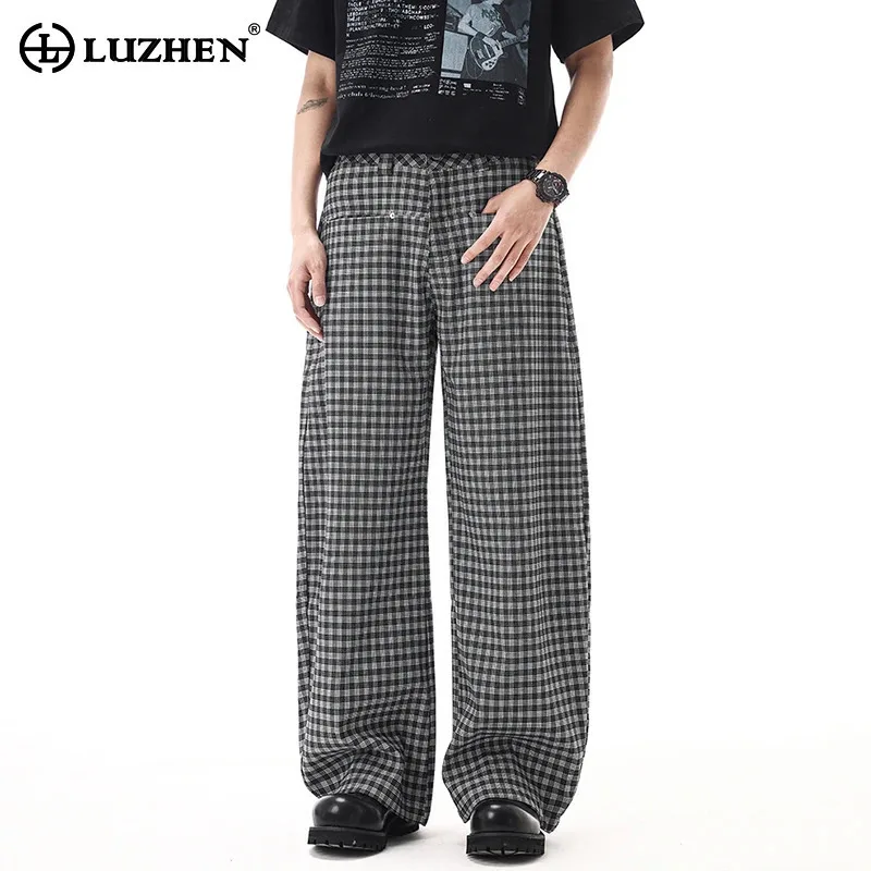 LUZHEN Trendy Personalized Pockets Decorate Straight Casual Pants Men's 2025 New Plaid Printed Loose Elegant Trousers JY2085
LUZHEN Trendy Personalized Pockets Decorate Straight Casual Pants Men's 2025 New Plaid Printed Loose Elegant Trousers JY2085