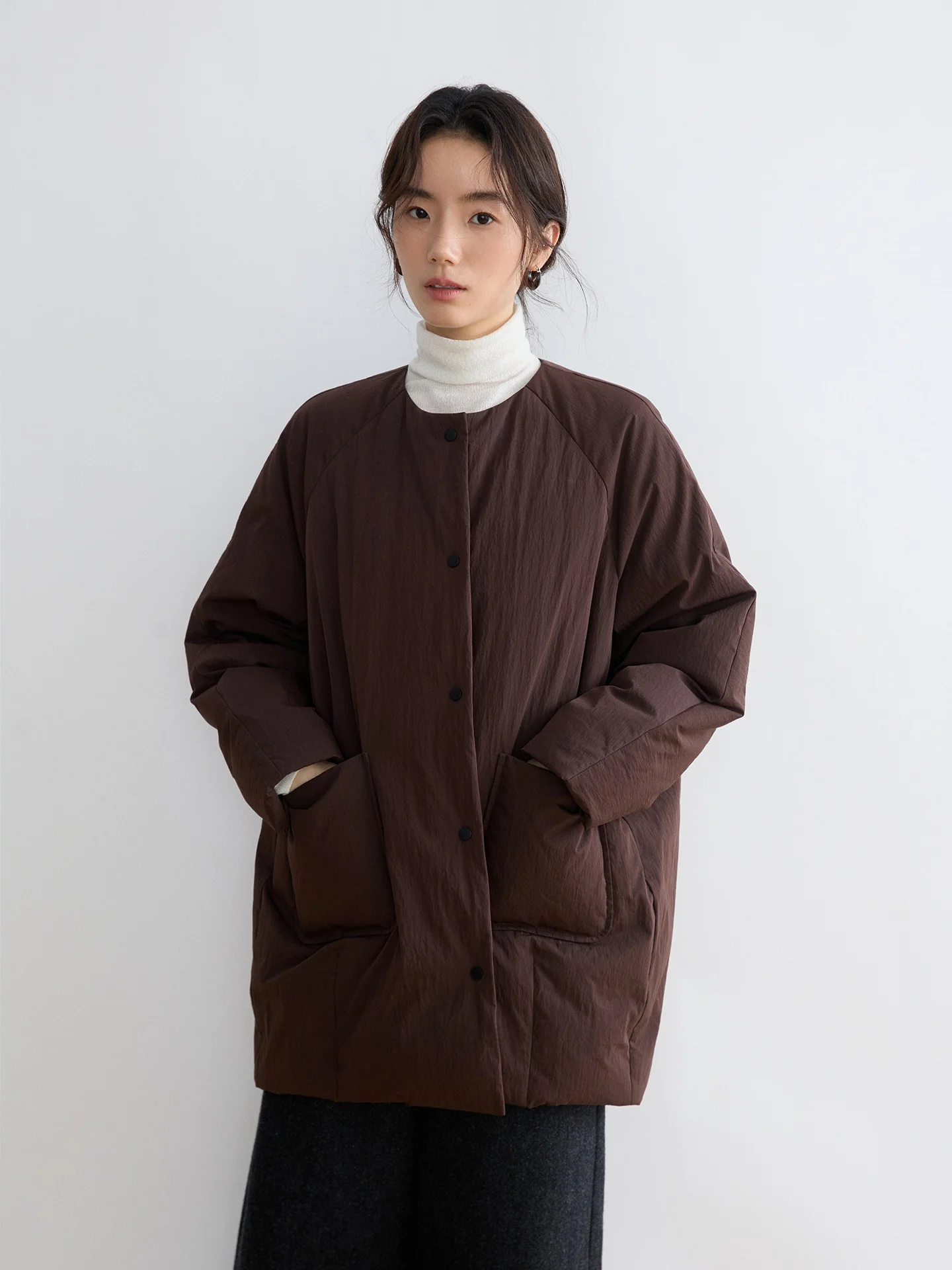 Nomumad Quali Retro round Ne down Jaet Commute Warmth Korean Sle 90% White Du Feather Thi Long Sve Coat
Nomumad Quali Retro round Ne down Jaet Commute Warmth Korean Sle 90% White Du Feather Thi Long Sve Coat