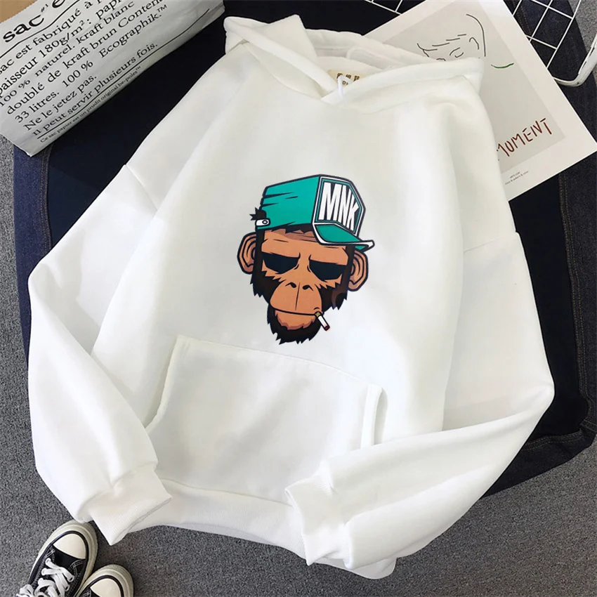 American Style Personality Smoking Monkey Women Hoodies Sweatshirt Men Hoodie Unisex Hip Hop Casual clothing Hooded Streetwear
American Style Personality Smoking Monkey Women Hoodies Sweatshirt Men Hoodie Unisex Hip Hop Casual clothing Hooded Streetwear