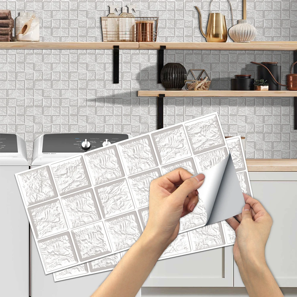 6/12/24 pieces of wall tile stickers 30x15cm self-adhesive waterproof stickers used for kitchen and bathroom decoration
6/12/24 pieces of wall tile stickers 30x15cm self-adhesive waterproof stickers used for kitchen and bathroom decoration