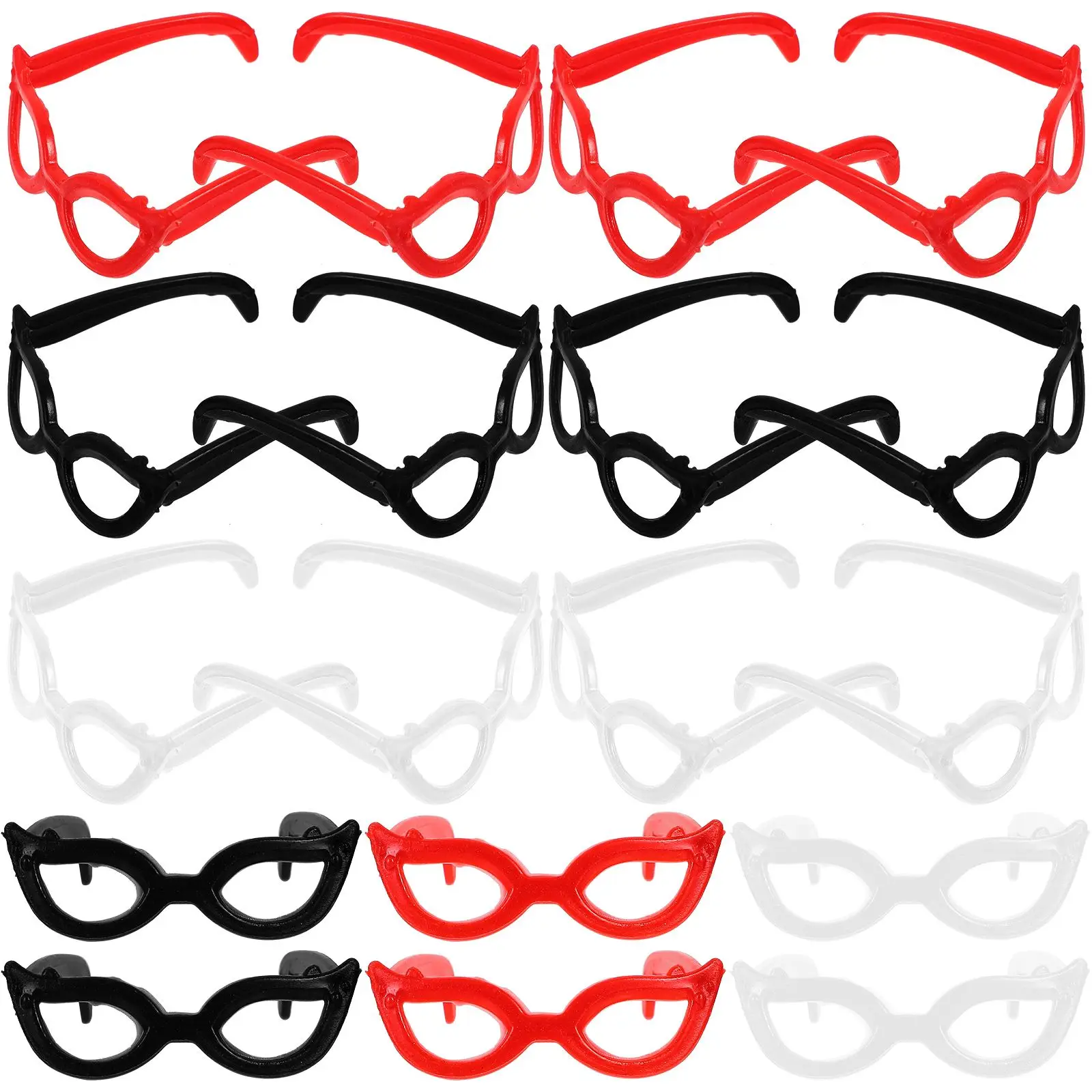 60 Pcs Mini Glasses Toy Plastic Sunglasses DIY Dress Up Baby Decorations Stylish Photographing Props
60 Pcs Mini Glasses Toy Plastic Sunglasses DIY Dress Up Baby Decorations Stylish Photographing Props