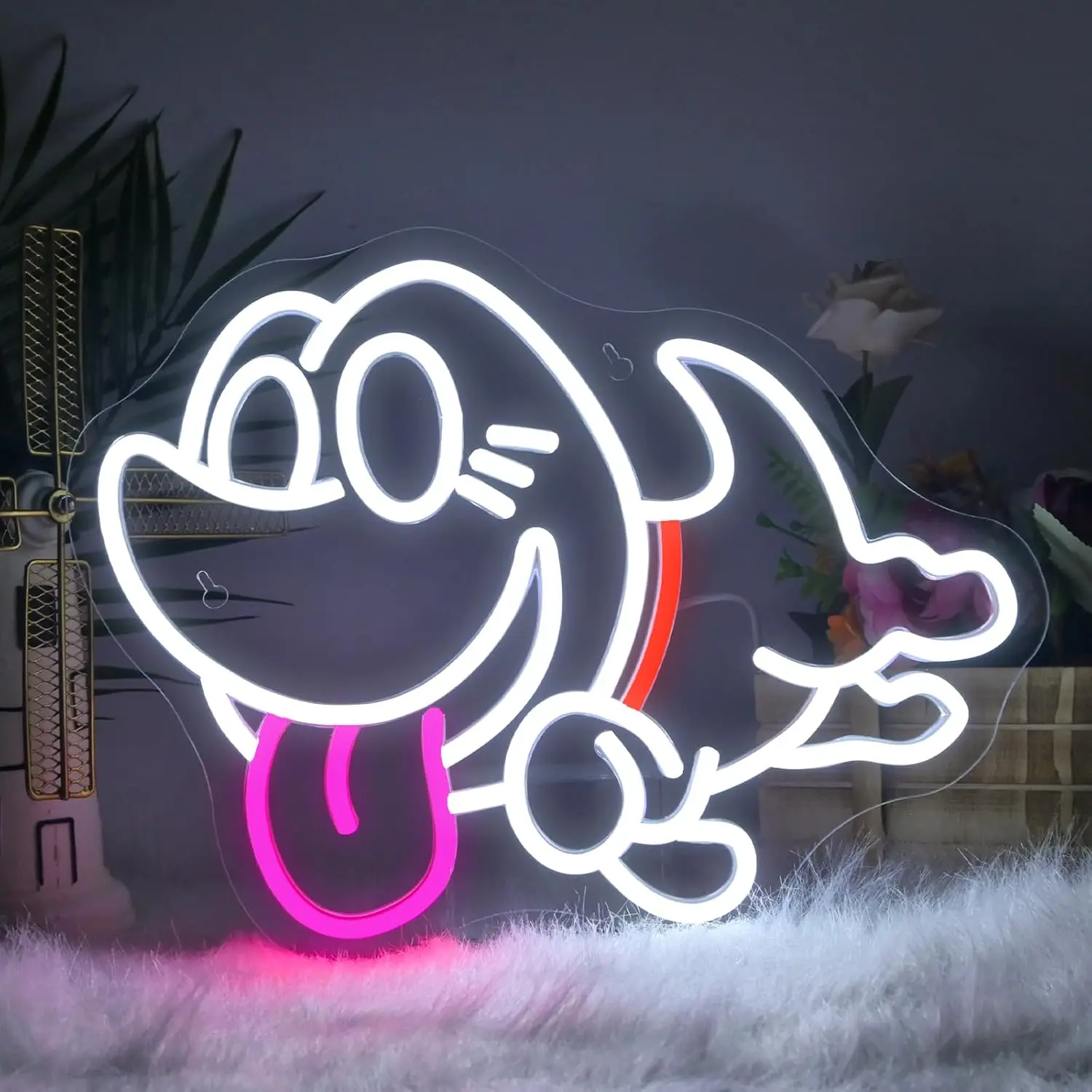 Неоновая вывеска «Дышащий Пёс» с USB-питанием, диммируемая светодиодная неоновая лампа для бара, клуба, игровой комнаты, дня рождения, спальни, декоративный настенный светильник, подарок, художественное настенное освещение
Неоновая вывеска «Дышащий Пёс» с USB-питанием, диммируемая светодиодная неоновая лампа для бара, клуба, игровой комнаты, дня рождения, спальни, декоративный настенный светильник, подарок, художественное настенное освещение