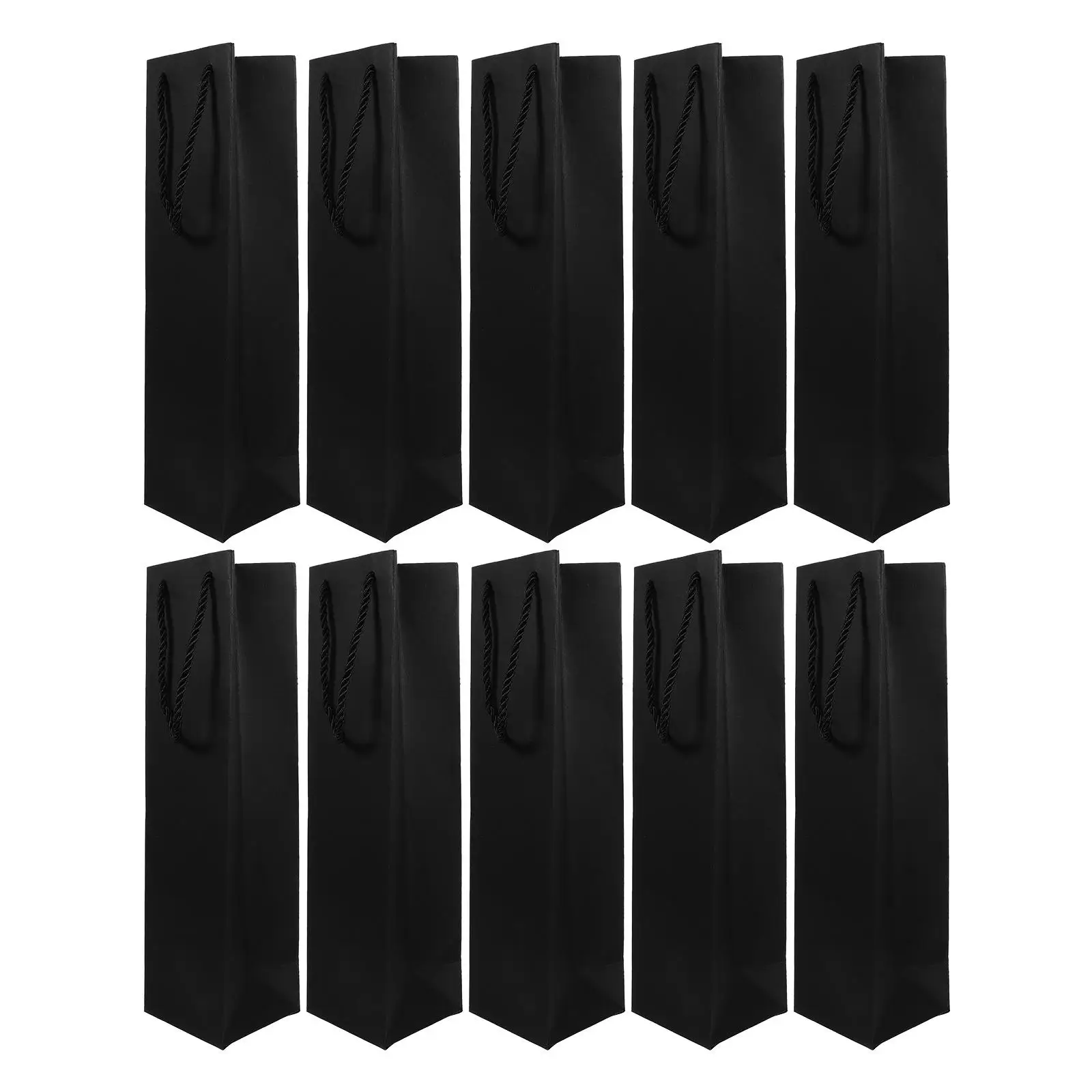 12PCS Wine Gift Black Paper Bottle Handles Durable Reusable Wine Packing Bags Tall Bottle Wrapping Bags Gift
12PCS Wine Gift Black Paper Bottle Handles Durable Reusable Wine Packing Bags Tall Bottle Wrapping Bags Gift