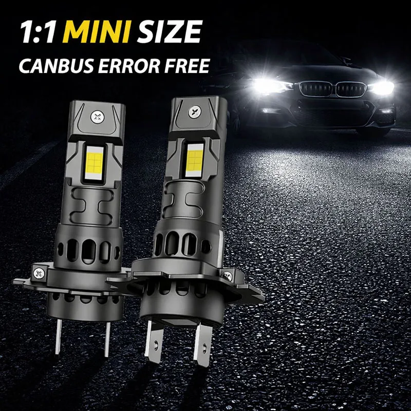 H7 LED Headlight Canbus 8000LM 55W 7035 Csp Chips 1:1 Mini Size Plug And Play Auto Lamp 6000K Wireless Fog Light With Turbo Fan
H7 LED Headlight Canbus 8000LM 55W 7035 Csp Chips 1:1 Mini Size Plug And Play Auto Lamp 6000K Wireless Fog Light With Turbo Fan