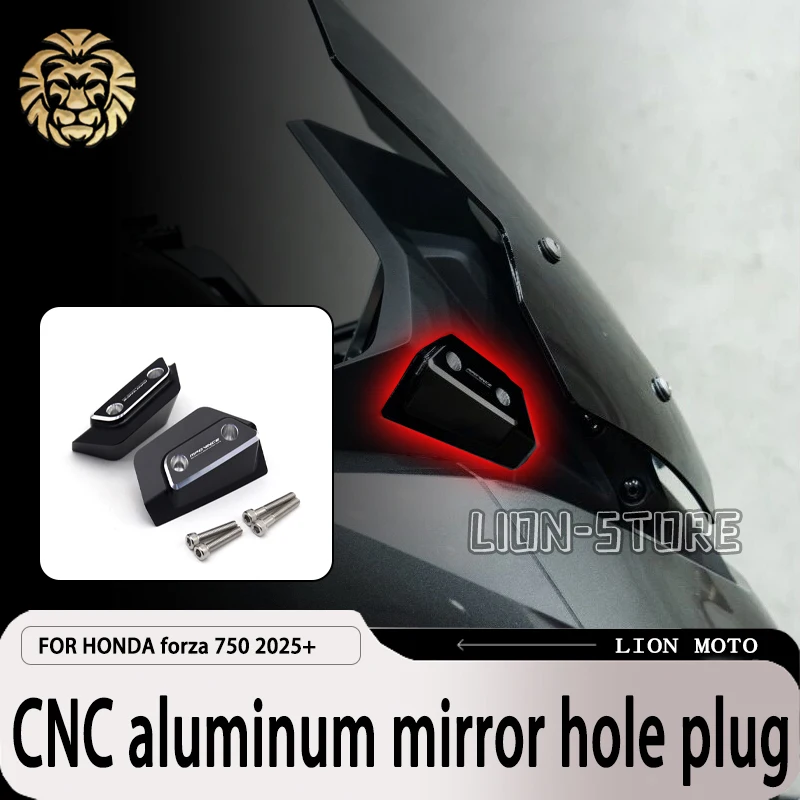 CNC Aluminum Mirror Hole Plugs for Honda Forza 750 NSS750 2025-2026 Motorcycle Accessories
CNC Aluminum Mirror Hole Plugs for Honda Forza 750 NSS750 2025-2026 Motorcycle Accessories