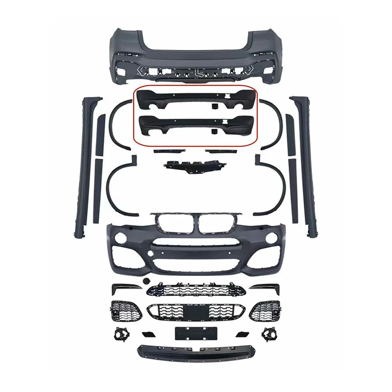 High Performance M Sport Style Bright Black Body Package for X4 F26 Lci 2014-2018
High Performance M Sport Style Bright Black Body Package for X4 F26 Lci 2014-2018