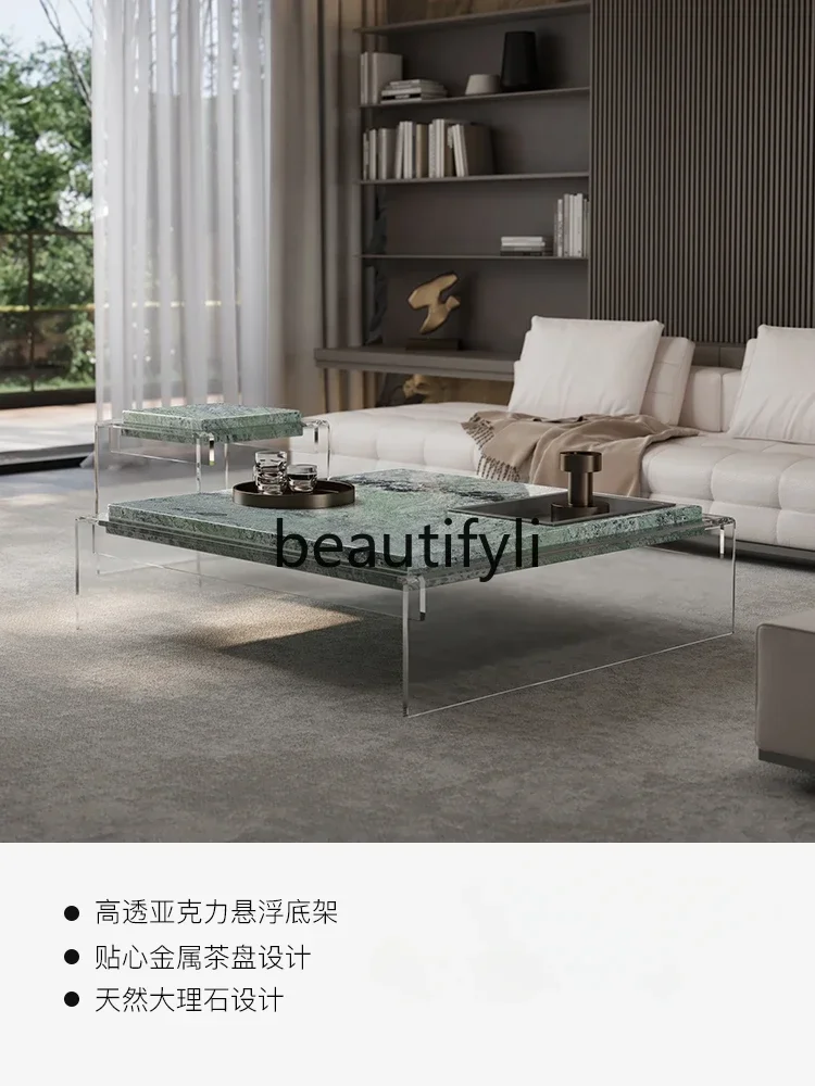 ss CPure natural marble suspended coffee table living room simple modern high-end villa acrylic designer creative coffee table
ss CPure natural marble suspended coffee table living room simple modern high-end villa acrylic designer creative coffee table