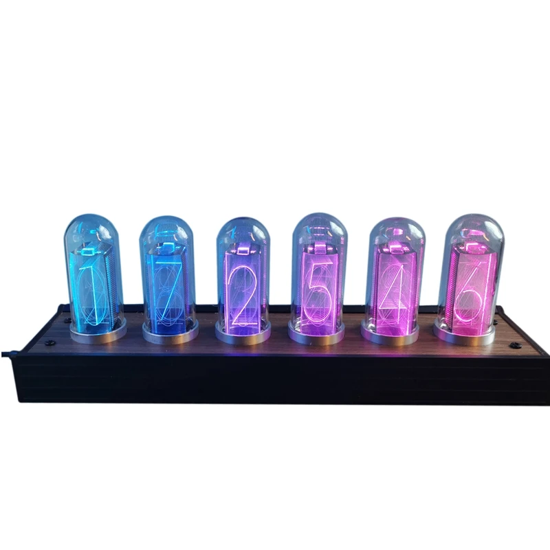 RGB Nixie Tube Vintage Digital Alarm Clock LCD Time Display Retro Desk Decoration
RGB Nixie Tube Vintage Digital Alarm Clock LCD Time Display Retro Desk Decoration
