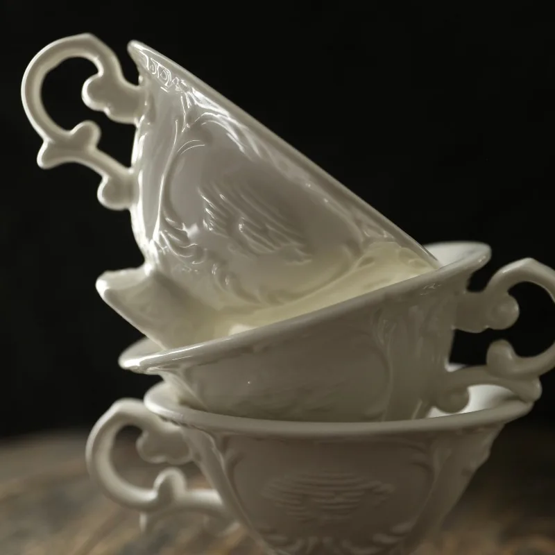 Vintage Embossed White Porcelain Coffee Kettle Mug,Baroque Style Ceramic Tea Set,Desktop Ornaments Office Water Cup Gift
Vintage Embossed White Porcelain Coffee Kettle Mug,Baroque Style Ceramic Tea Set,Desktop Ornaments Office Water Cup Gift