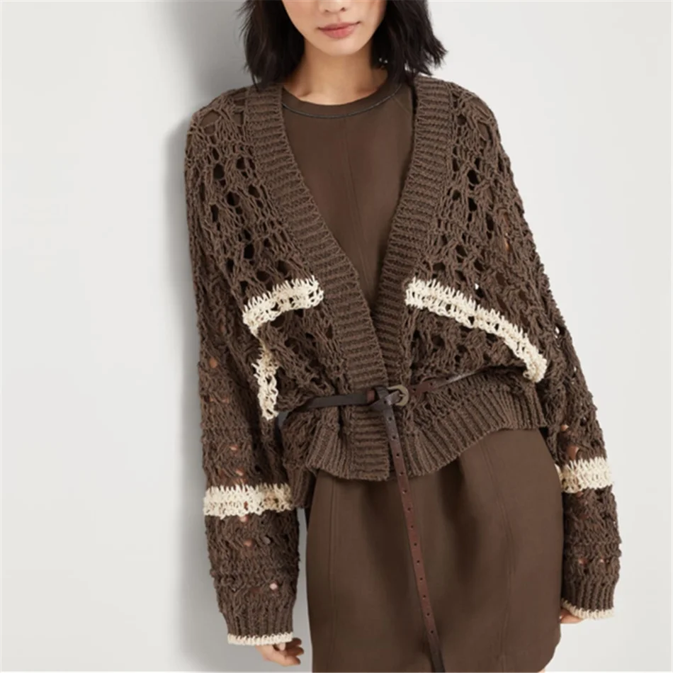 BC Jute and Cotton Textured Net Cardigan High Quality Soft Knitwear 2025 New Hot Sale Women's Clothing
BC Jute and Cotton Textured Net Cardigan High Quality Soft Knitwear 2025 New Hot Sale Women's Clothing 