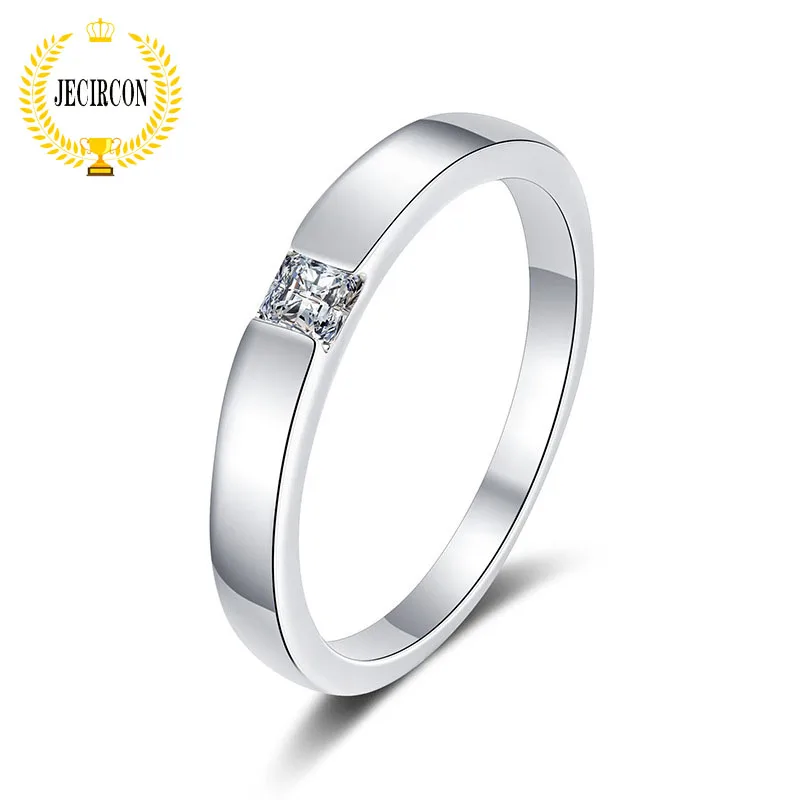 JECIRCON-Unisex Moissanite Ring 0.3 Carat Simple Princess Square All-match Lab Diamond Band Real 925 Sterling Silver Jewelry
JECIRCON-Unisex Moissanite Ring 0.3 Carat Simple Princess Square All-match Lab Diamond Band Real 925 Sterling Silver Jewelry