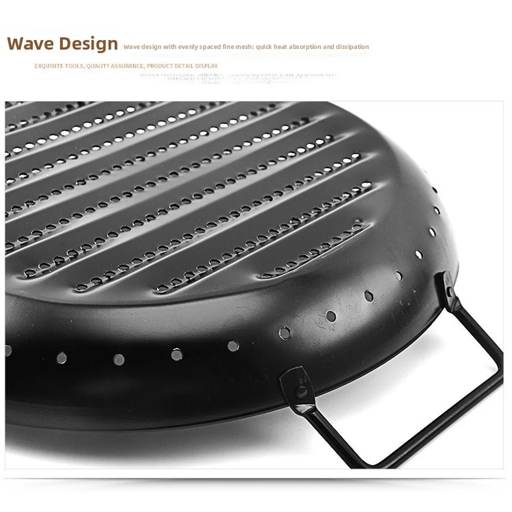 1Pcs Round Wave Grill Tray Nonstick Carbon Steel BBQ Cooking Basket For Outdoor Picnic Camping Portable Kitchen Tool
1Pcs Round Wave Grill Tray Nonstick Carbon Steel BBQ Cooking Basket For Outdoor Picnic Camping Portable Kitchen Tool