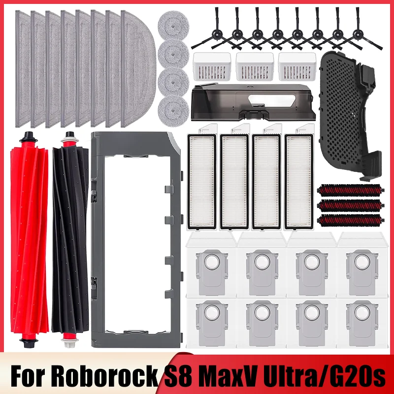 For Roborock S8 MaxV Ultra Robot Vacuum Cleaner Accessories Mop Choth Vacuum Bags Main Side Brush Filter Replaceable Spare Parts
For Roborock S8 MaxV Ultra Robot Vacuum Cleaner Accessories Mop Choth Vacuum Bags Main Side Brush Filter Replaceable Spare Parts
