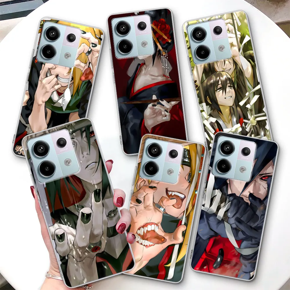 Deidara Naruto Uchiha Itachi Case for Xiaomi Redmi Note 15 14 10 11 11S 13 9 12 Pro Plus 13R 8 9S Transparent TPU Phone Cover
Deidara Naruto Uchiha Itachi Case for Xiaomi Redmi Note 15 14 10 11 11S 13 9 12 Pro Plus 13R 8 9S Transparent TPU Phone Cover