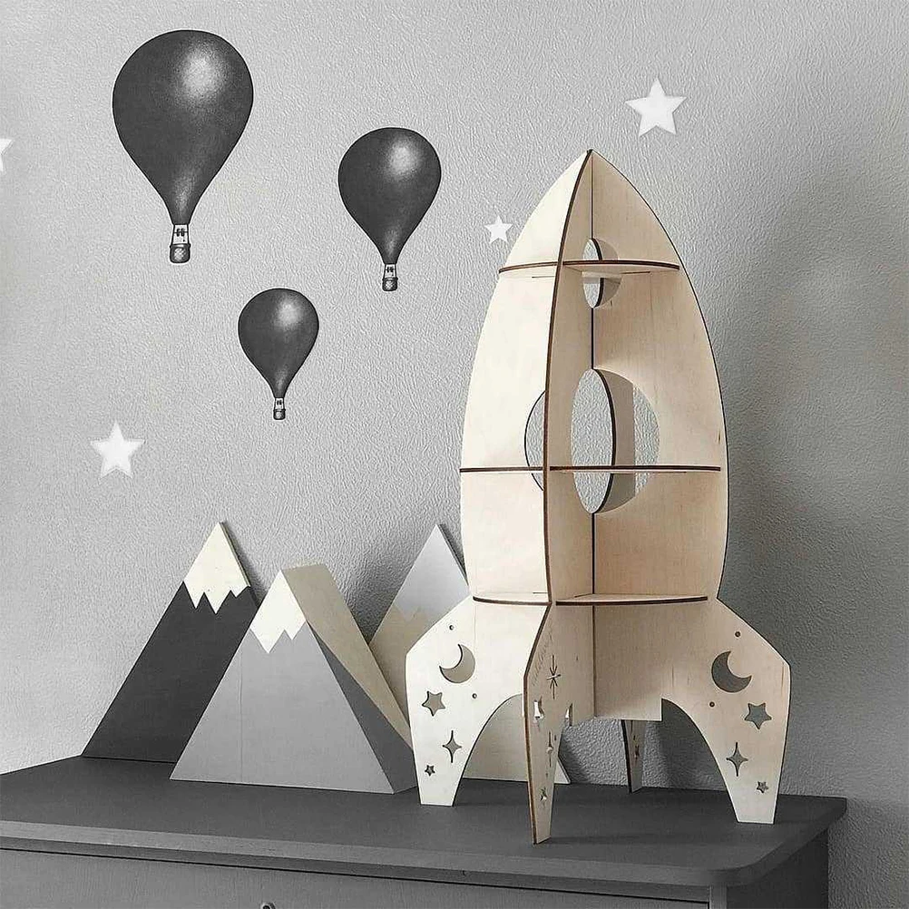Rocket Shape Wooden Shelf Wood Rack Delicate Shelf Adornment Home Office Decor Storage Rack for Old
Rocket Shape Wooden Shelf Wood Rack Delicate Shelf Adornment Home Office Decor Storage Rack for Old