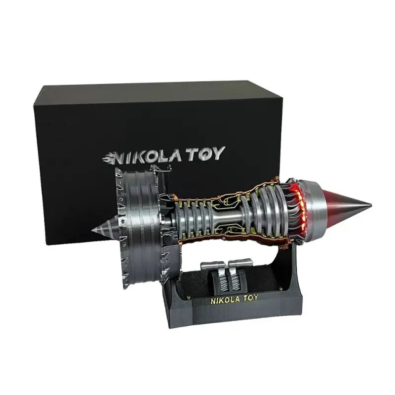 Startable aircraft turbofan engine model gift box gift for children and boyfriends, infinite speed regulation taillight effect
Startable aircraft turbofan engine model gift box gift for children and boyfriends, infinite speed regulation taillight effect
