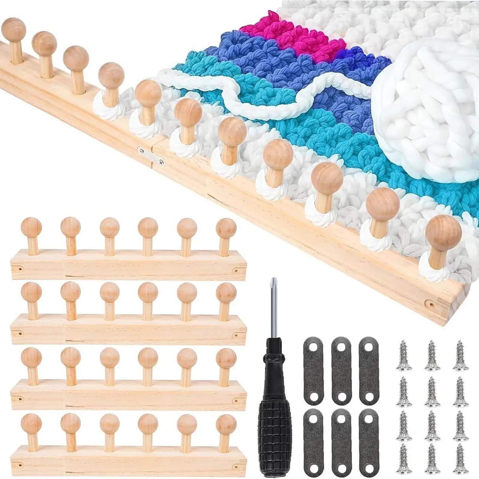 52.99inch Chunky Blanket Loom Kit Expandable Connection Home Decor Portable
52.99inch Chunky Blanket Loom Kit Expandable Connection Home Decor Portable