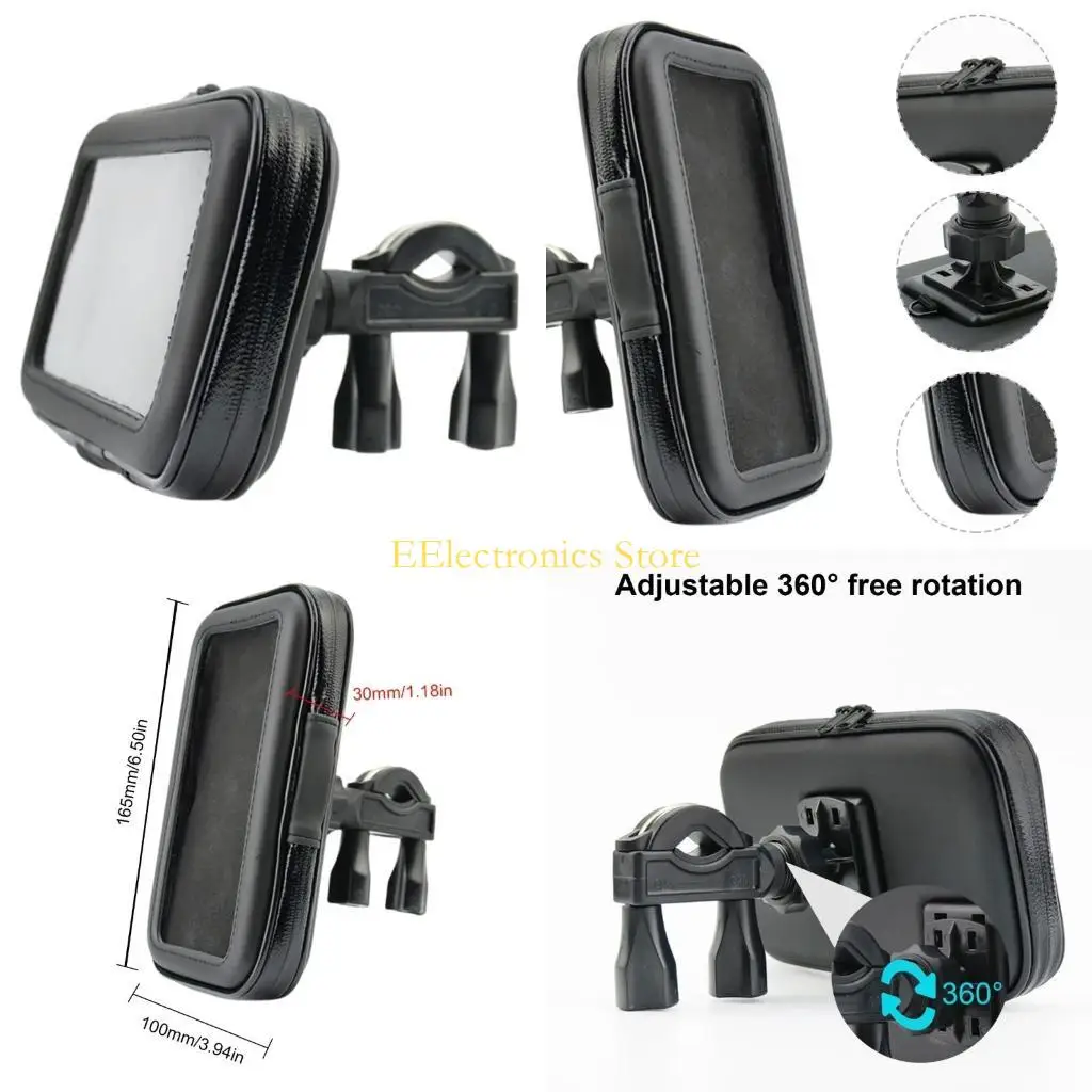 B03C Motorcycle Phone Mount Rainproof Hold ABS & PU Phone Support Rack
B03C Motorcycle Phone Mount Rainproof Hold ABS & PU Phone Support Rack