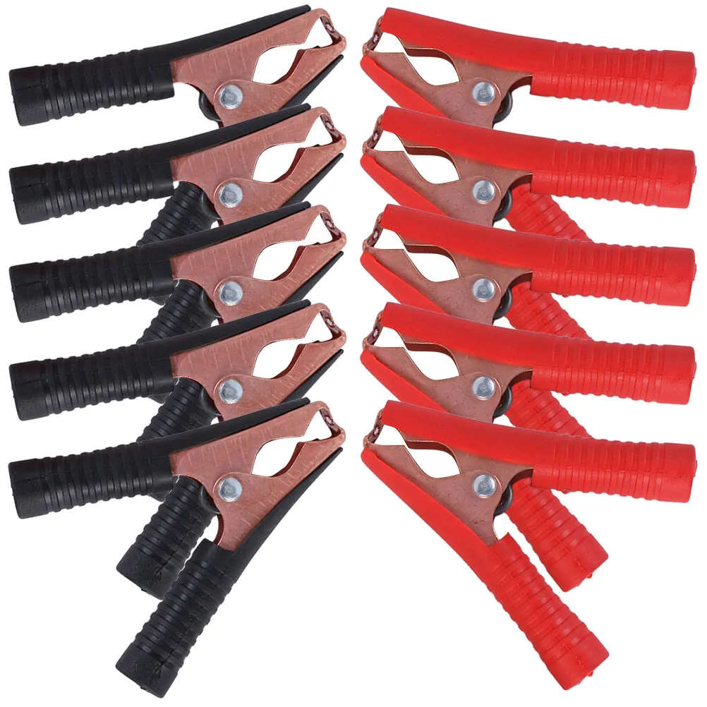 10Pcs Heavy-Duty Alligator Clamps Copper Plated Splashproof Dirtproof High Temp Resistant for Car Truck Motorcycle
10Pcs Heavy-Duty Alligator Clamps Copper Plated Splashproof Dirtproof High Temp Resistant for Car Truck Motorcycle