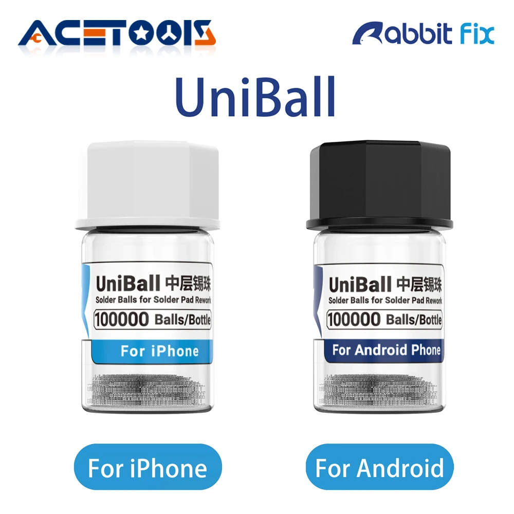 Шарики для припоя Rabbitfix UniBall 183. ° Бутылка с шариками C 100000 для iPhone Android, материнская плата, средний слой, инструмент для ремонта BGA, инструмент для реболлинга
Шарики для припоя Rabbitfix UniBall 183. ° Бутылка с шариками C 100000 для iPhone Android, материнская плата, средний слой, инструмент для ремонта BGA, инструмент для реболлинга