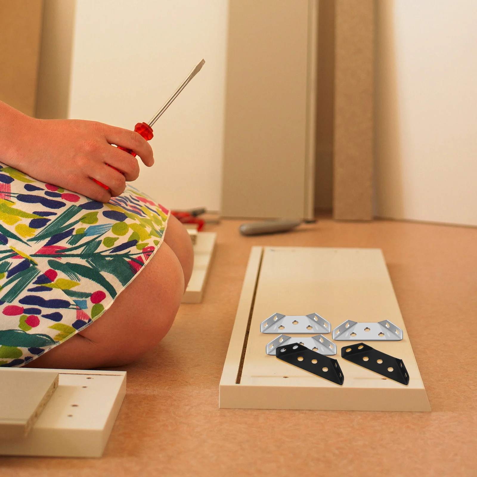 20Pcs Angle Brackets for Cabinet Heavy Duty Shelf Corner Braces Furniture Joint Reinforcement Connectors Right Angle Metal
20Pcs Angle Brackets for Cabinet Heavy Duty Shelf Corner Braces Furniture Joint Reinforcement Connectors Right Angle Metal