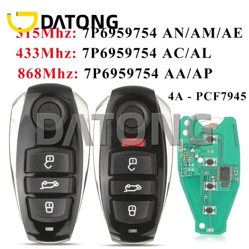 CHANKey For VW Volkswagen Touareg 2010-2014 HitagCVGA PCF7945AC Chip 315Mhz 433Mhz 868Mhz Smart Remote Car Key Fob 3/4 Buttons
CHANKey For VW Volkswagen Touareg 2010-2014 HitagCVGA PCF7945AC Chip 315Mhz 433Mhz 868Mhz Smart Remote Car Key Fob 3/4 Buttons