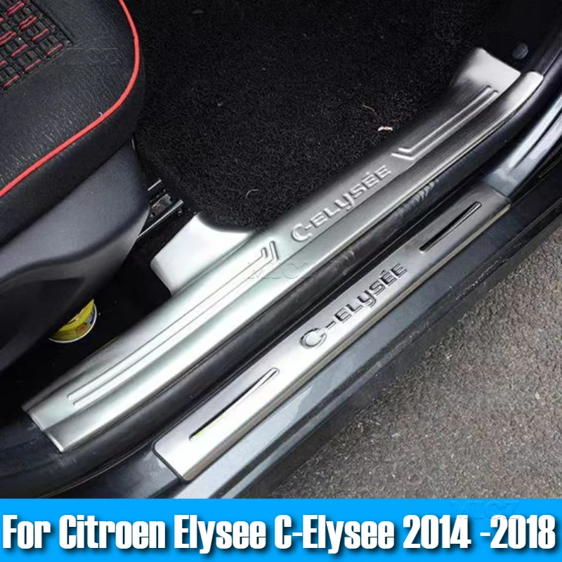 Для Citroen Elysee C-Elysee 2014-2018 накладка на порог/накладка на порог автомобиля Стайлинг чехол высокого качества из нержавеющей стали
Для Citroen Elysee C-Elysee 2014-2018 накладка на порог/накладка на порог автомобиля Стайлинг чехол высокого качества из нержавеющей стали