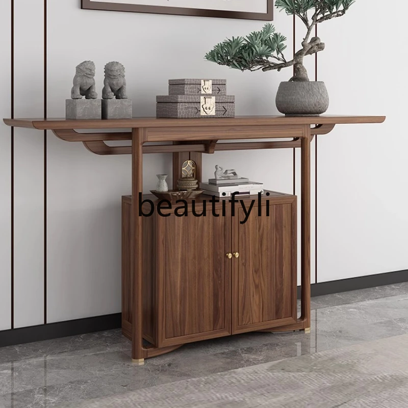 New Chinese Style Entrance Cabinet Solid Wood Entryway God Table Solid Wood Living Room Partition Cabinet Altar Table
New Chinese Style Entrance Cabinet Solid Wood Entryway God Table Solid Wood Living Room Partition Cabinet Altar Table