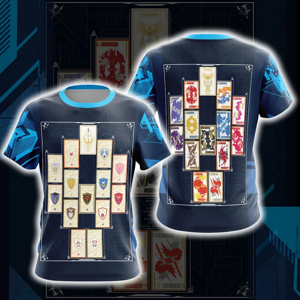 Bandai Digimon Digital Monster Cards Anime Print Quick Dry Breathable Parent-Child Sports Jersey T-shirt
Bandai Digimon Digital Monster Cards Anime Print Quick Dry Breathable Parent-Child Sports Jersey T-shirt