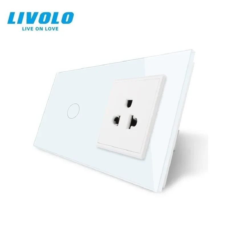Сенсорный выключатель Livolo и розетка для США, панель из белого хрустального стекла, настенная розетка США 110–250 В, 13 А с выключателем света, VL-C701/C7C1US-11
Сенсорный выключатель Livolo и розетка для США, панель из белого хрустального стекла, настенная розетка США 110–250 В, 13 А с выключателем света, VL-C701/C7C1US-11