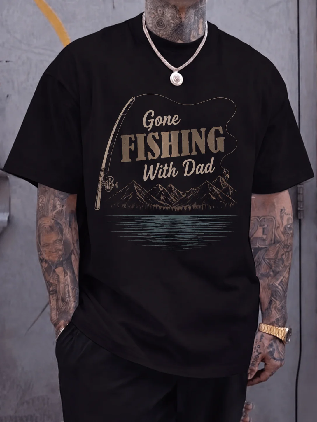 Men Graphic T Shirt Short Sleeve Loose Fit 50% Cotton 50% Polyester Stretch Fabric Fishing Dad Vintage Print Summer Casual for
Men Graphic T Shirt Short Sleeve Loose Fit 50% Cotton 50% Polyester Stretch Fabric Fishing Dad Vintage Print Summer Casual for