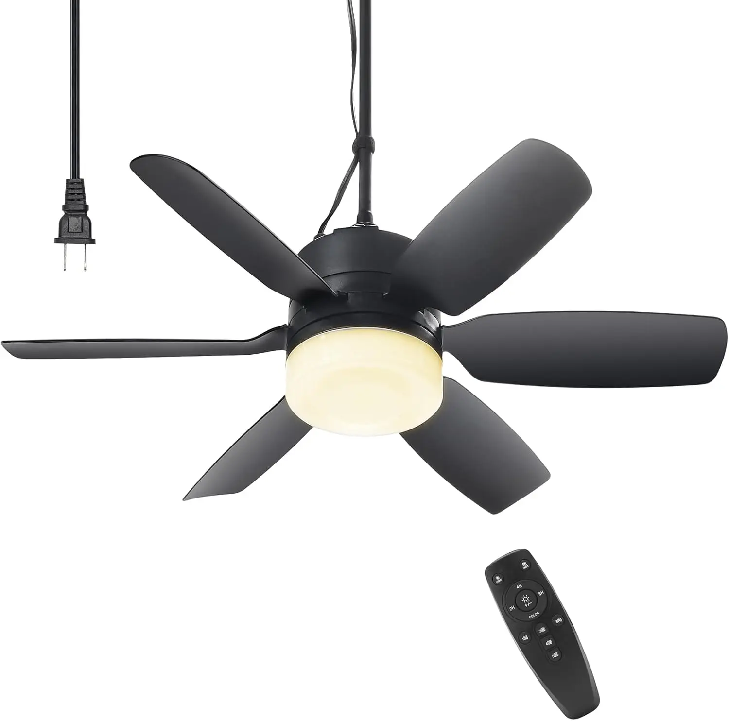20.5'' Ceiling Fan with Light & Remote for Outdoor Patio Gazebo Tent, 5 Speeds Adjustable Lighting
20.5'' Ceiling Fan with Light & Remote for Outdoor Patio Gazebo Tent, 5 Speeds Adjustable Lighting